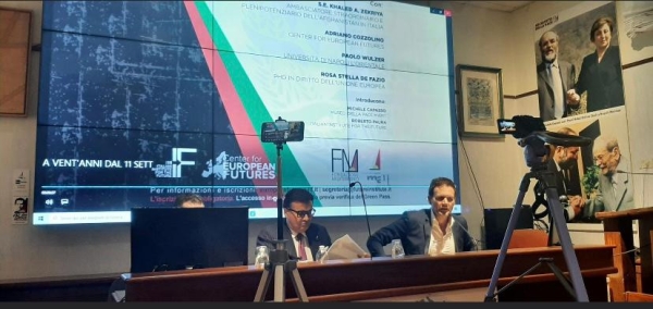 H.E. Khaled Ahmad Zekriya Participated in a Panel Discussion Organized by the Italian Institute for the Future and Center for European Future